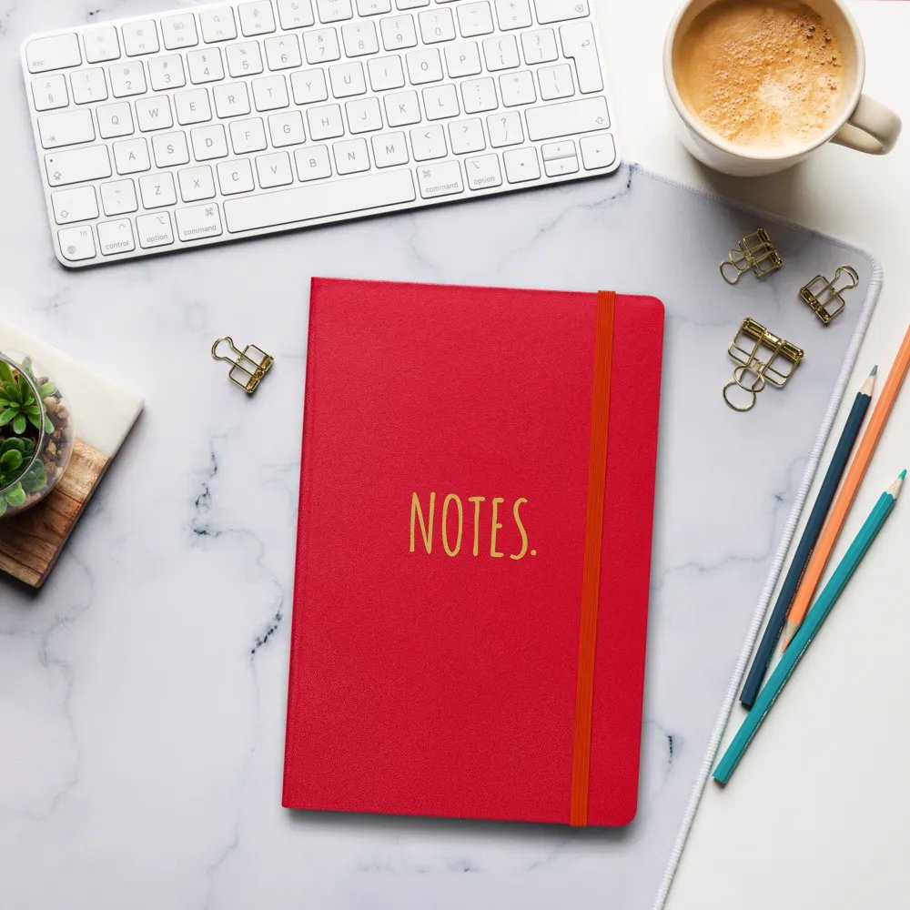 “Notes” Hardcover Notebook – Minimalist Lined Journal product image (7)