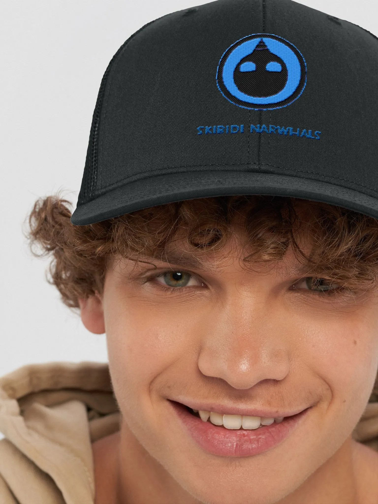 skibidi narwhals checkered cap product image (45)