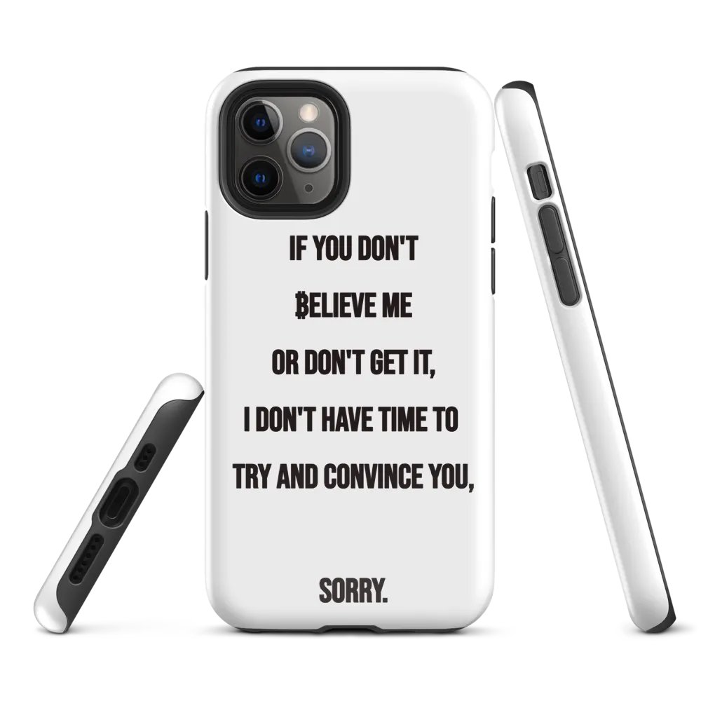 SATOSHI Quote - iPhone Tough Case product image (1)