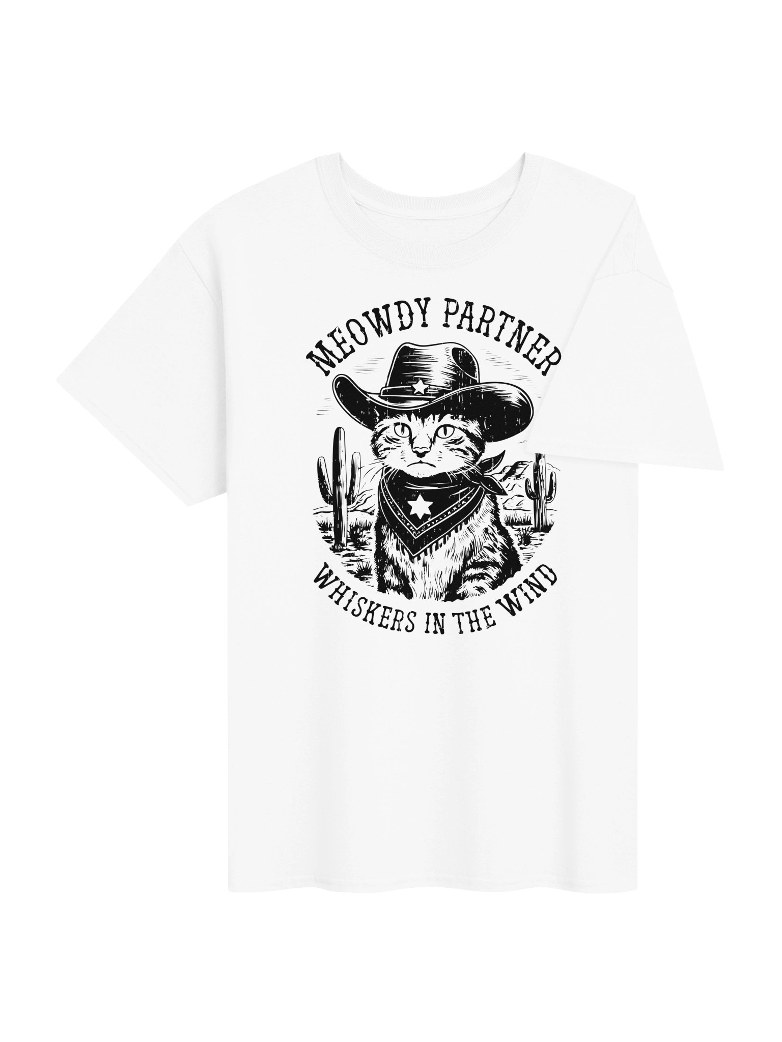 Meaowdy Cowboy Cat T-Shirt product image (4)