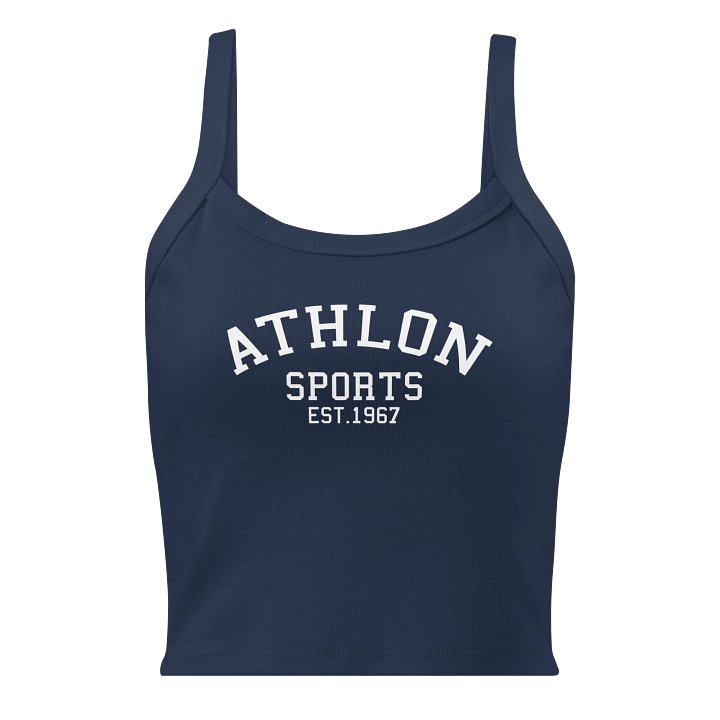 Athlon Sports | White Logo Women's Ribbed Tank product image (9)