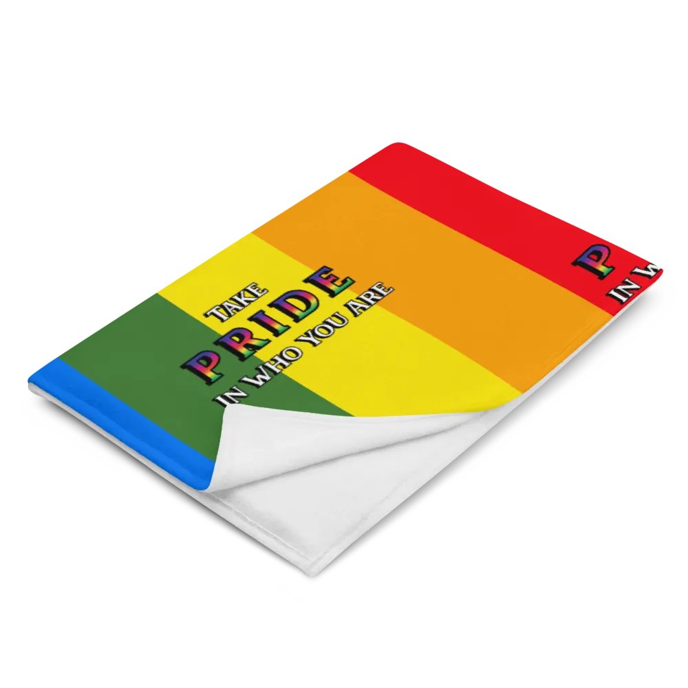 Pride Rainbow Throw Blanket product image (2)