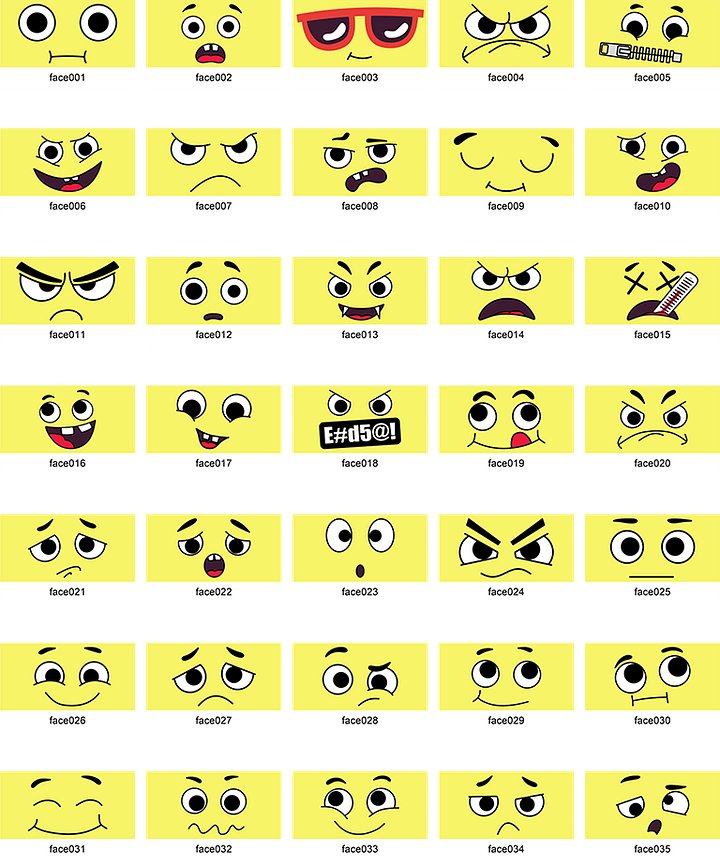 Individual Yellow Faces product image (1)