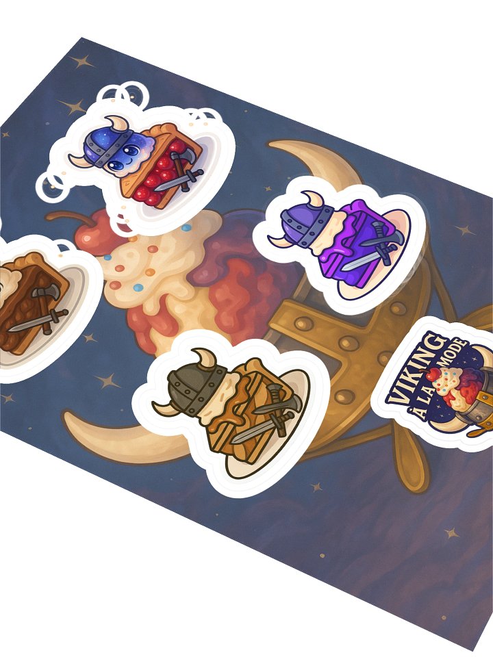 Viking Ala mode Sticker Pack Kiss Cut Sticker Sheet product image (2)
