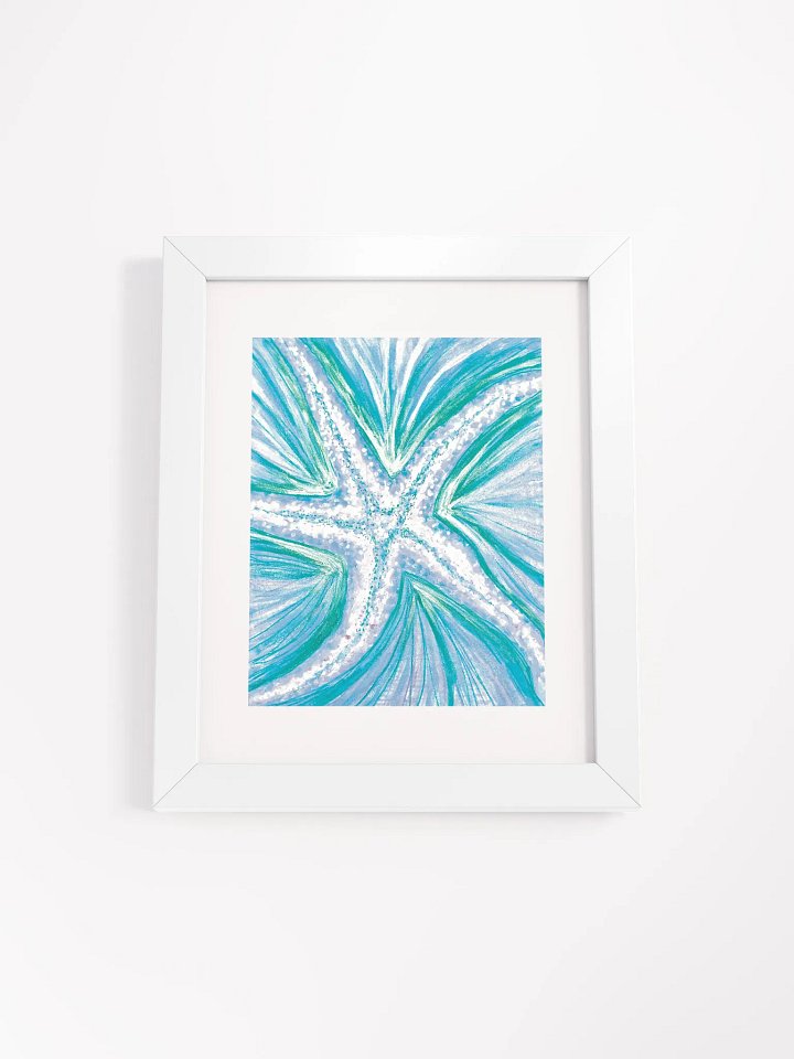 Bright Cyan Starfish | Framed Wall Art | by MONIQUE FAELLA DESIGNS™ | Coastal Sea Life Print | Museum-Quality Matte Poster product image (57)