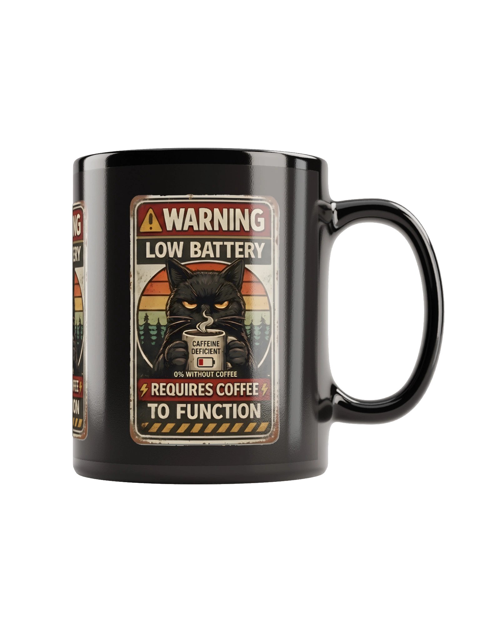 Warning: Low Battery – Requires Coffee Mug product image (3)
