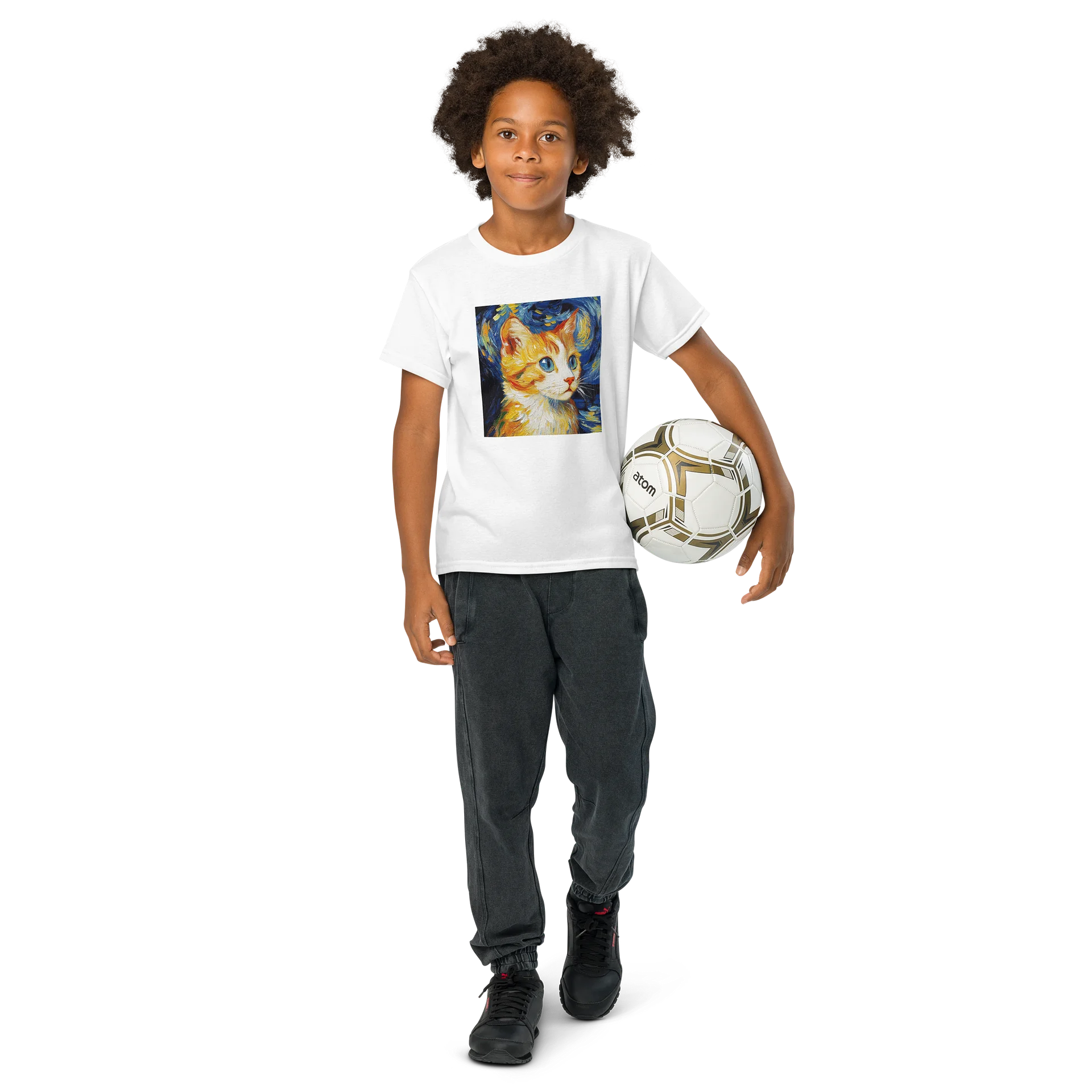 Starry Night Cat Youth Tee product image (16)