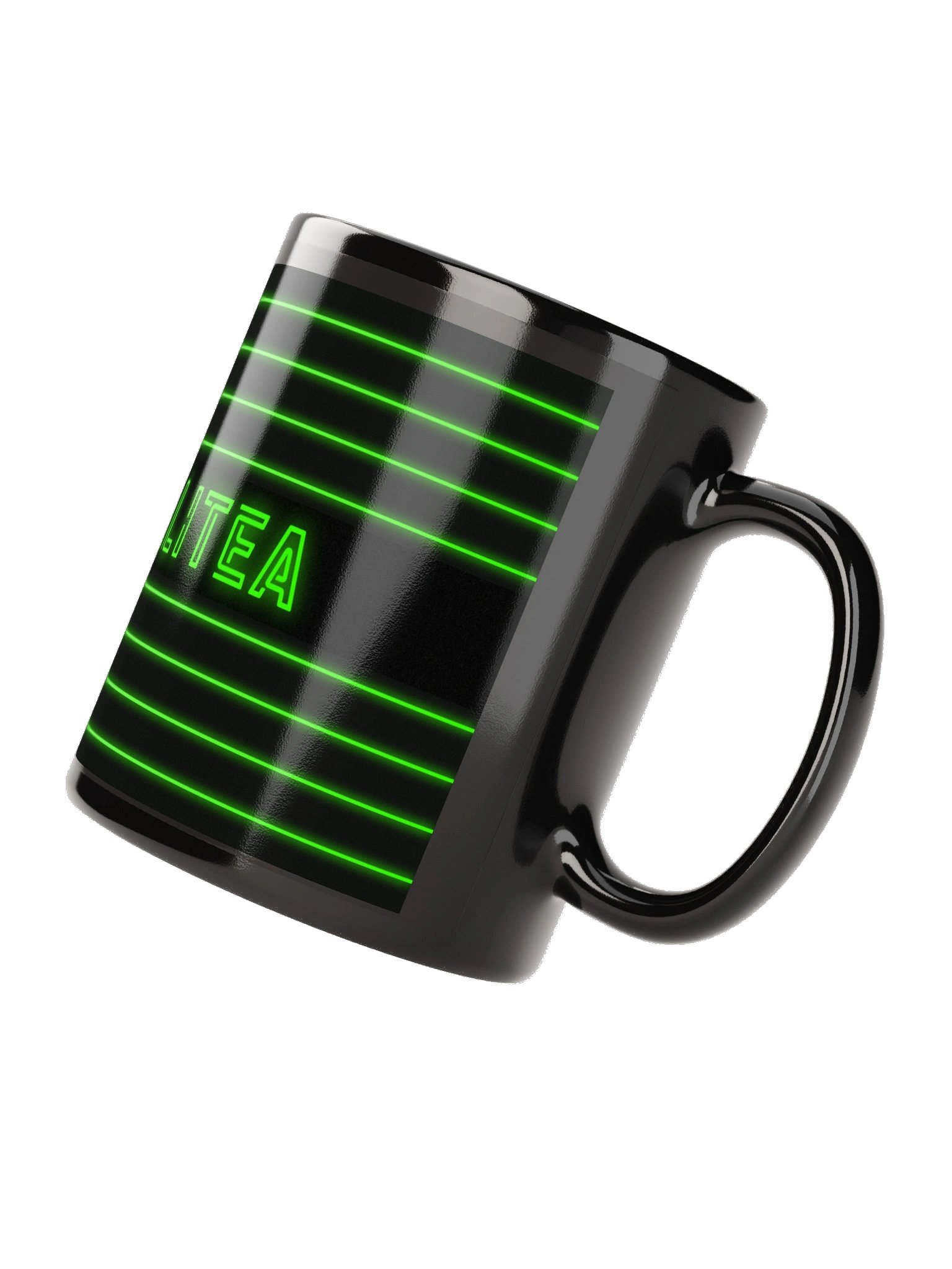 VIRTUAL REALITEA Black Glossy Mug product image (5)