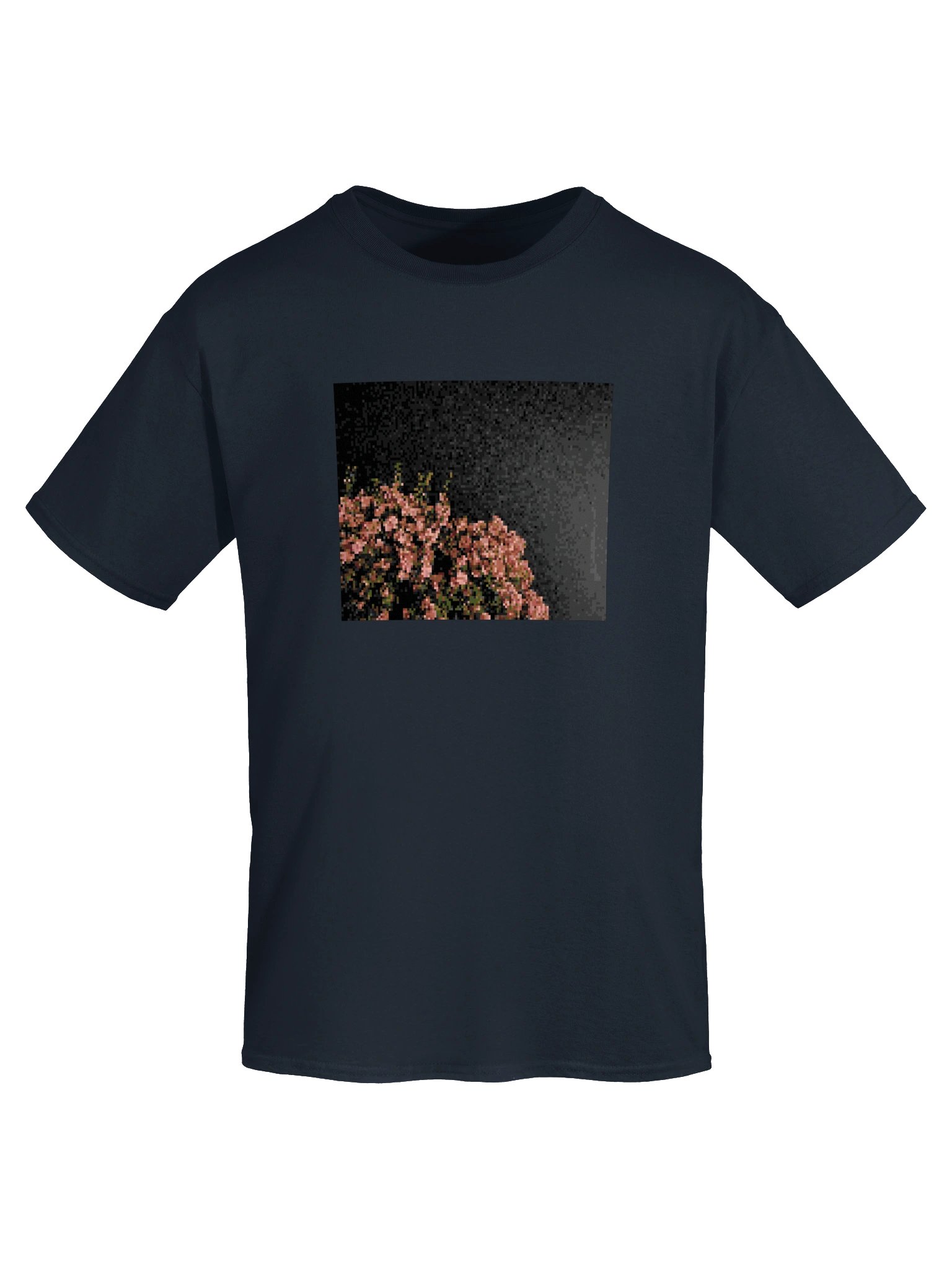 pixel flowering night graphic tee product image (5)