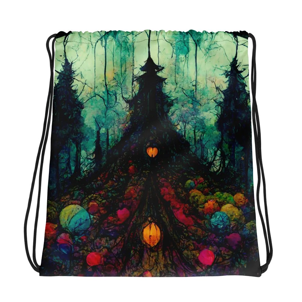 Fantasy Forest All-Over Drawstring Bag product image (1)
