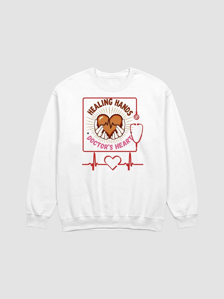 Healing Hands Doctor's Heart Crewneck Sweatshirt product image (41)