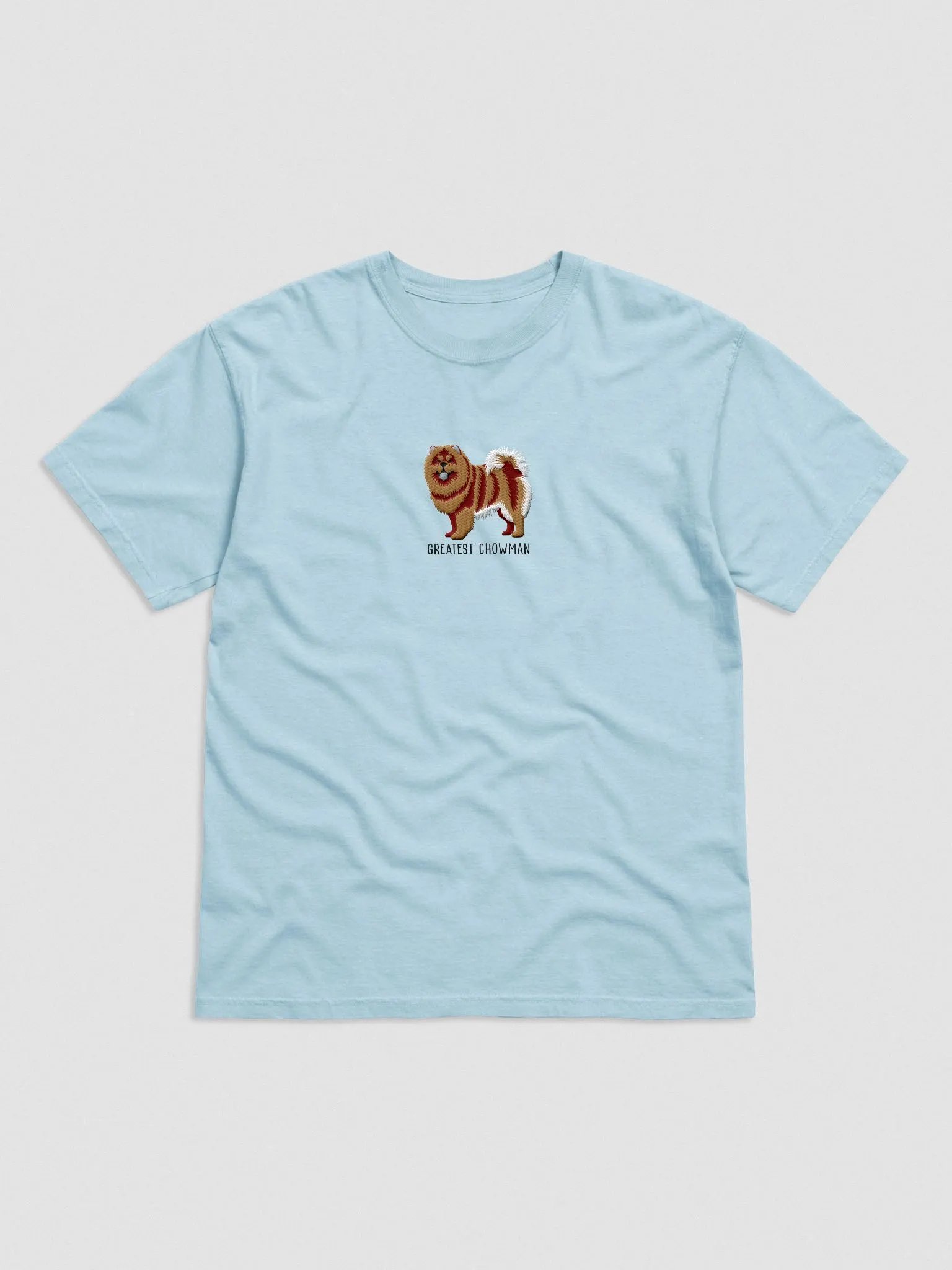 Greatest Chowman T-Shirt(Embroidered) of a Chow Chow(Brown) product image (4)