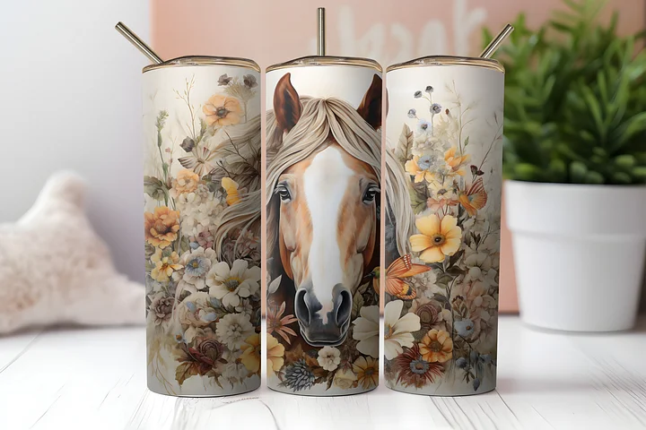 Floral Harmony Stainless Steel Tumbler product image (2)