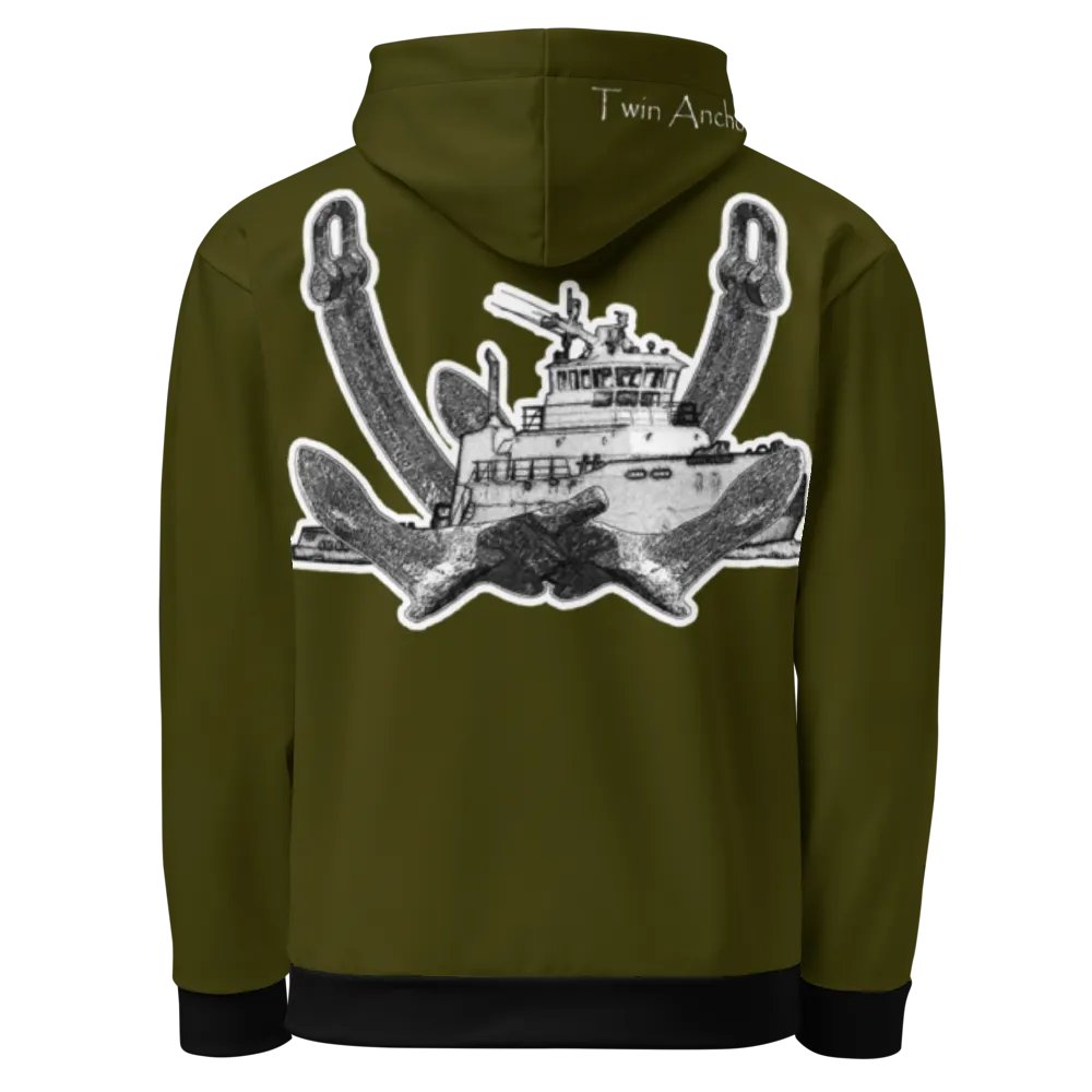 2 Anchor Titan Tug (Green) – Performance Marine Wear | Twin Anchor Apparel North Current Line product image (6)