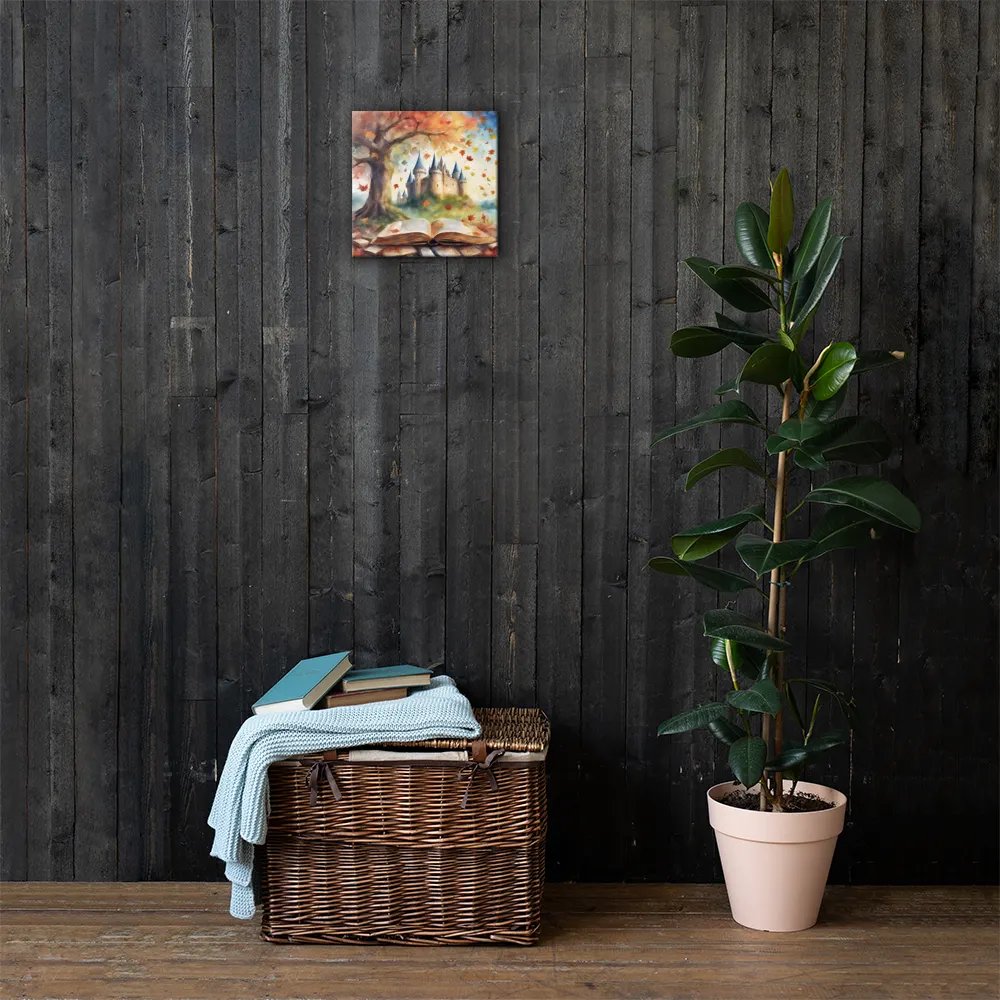 Open Book And Castle Watercolour Wall Art product image (3)