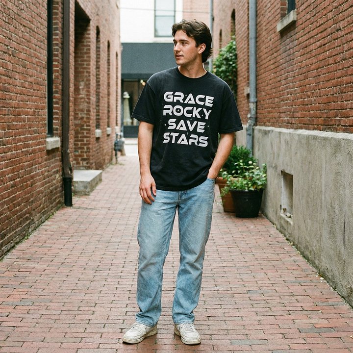 Comfort Colors® Grace Rocky Save Stars T-Shirt, Project Hail Mary Quote Shirt, Sci-Fi Space Tee, Nerd Geek Book Lover Gift product image (1)