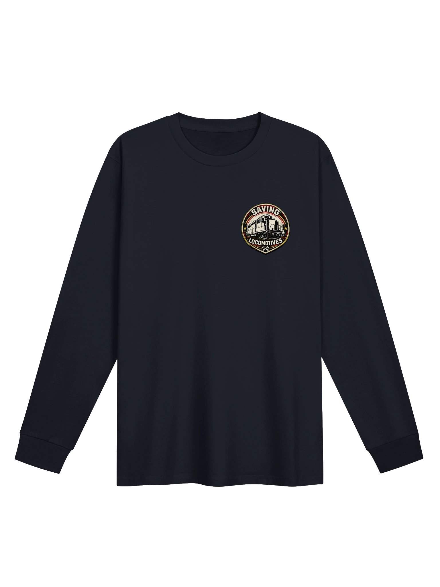 Saving Locomotives Badge Long Sleeve Tee product image (1)