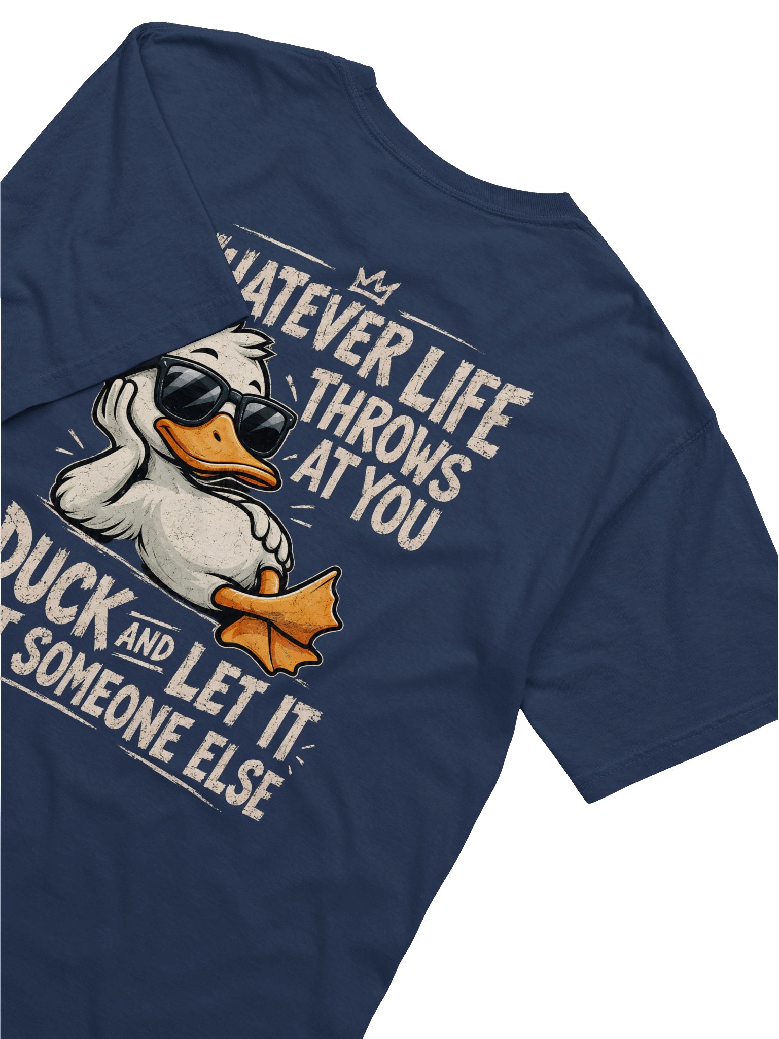 Whatever Life Throws At You – Funny Duck Graphic T-Shirt product image (6)