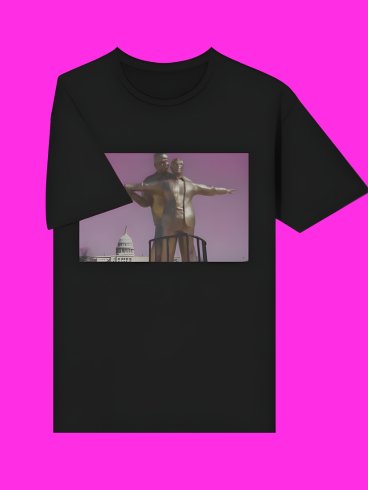 Trump and Epstein Titanic Statue T-Shirt product image (146)