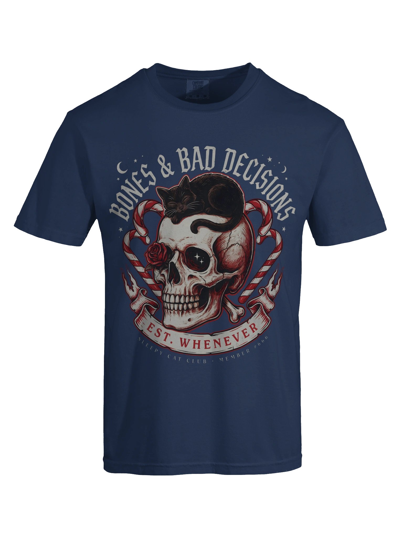 Bones & Bad Decisions Comfort Colors T-Shirt product image (5)