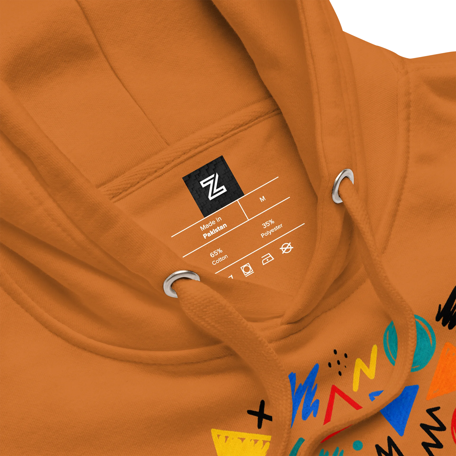 Neon Chaos Abstract Hoodie product image (99)