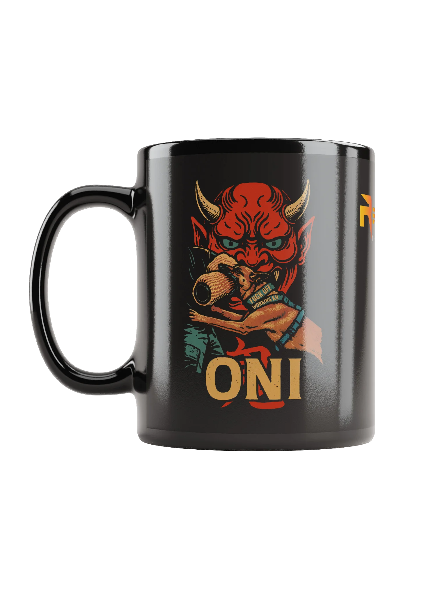 Oni Black Glossy Mug product image (6)