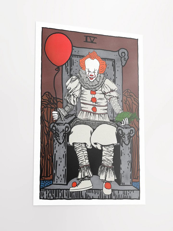 New Pennywise Emperor Tarot Card Print product image (2)