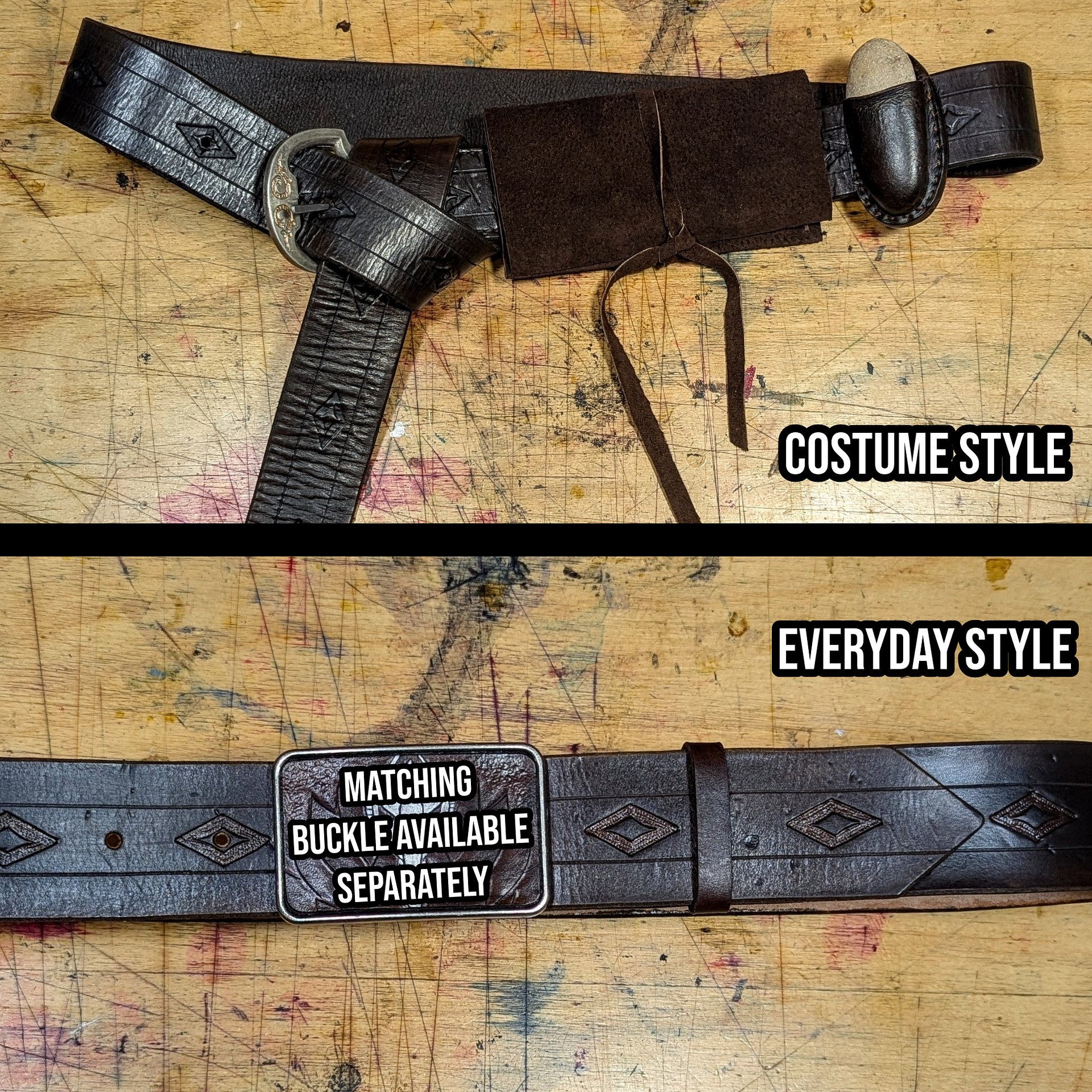 Aragorn Cosplay Belt Pattern (includes accessories!) - PDF Pattern for Leathercraft product image (7)