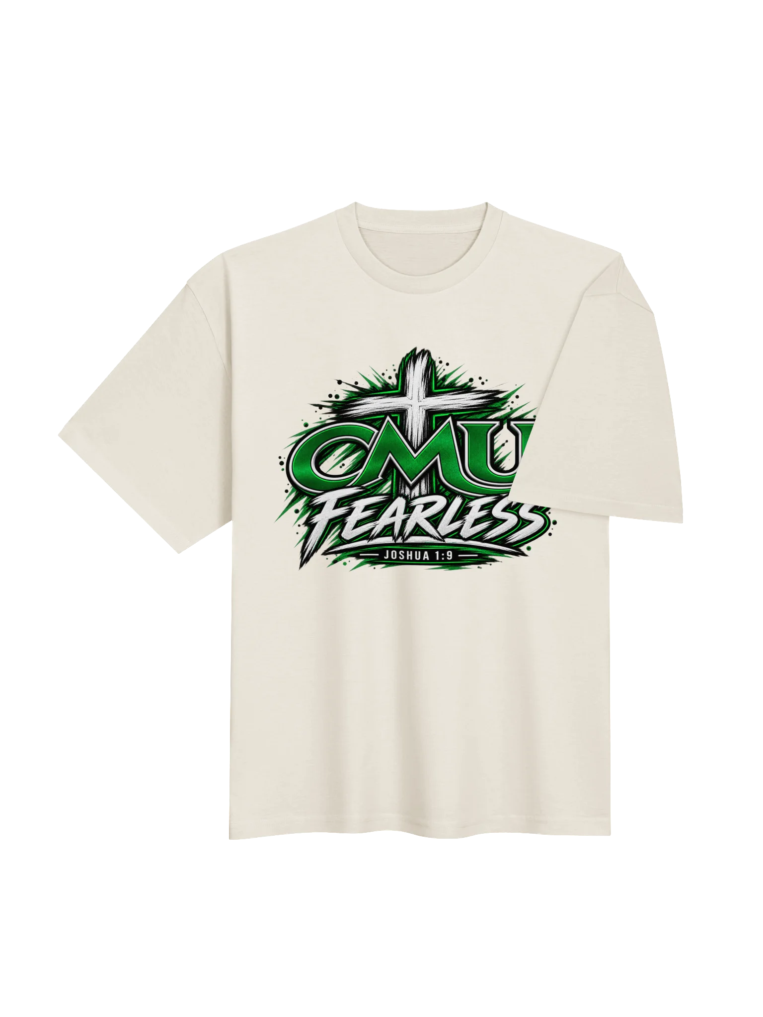 CMU Fearless Joshua 1:9 Oversized Tee product image (7)