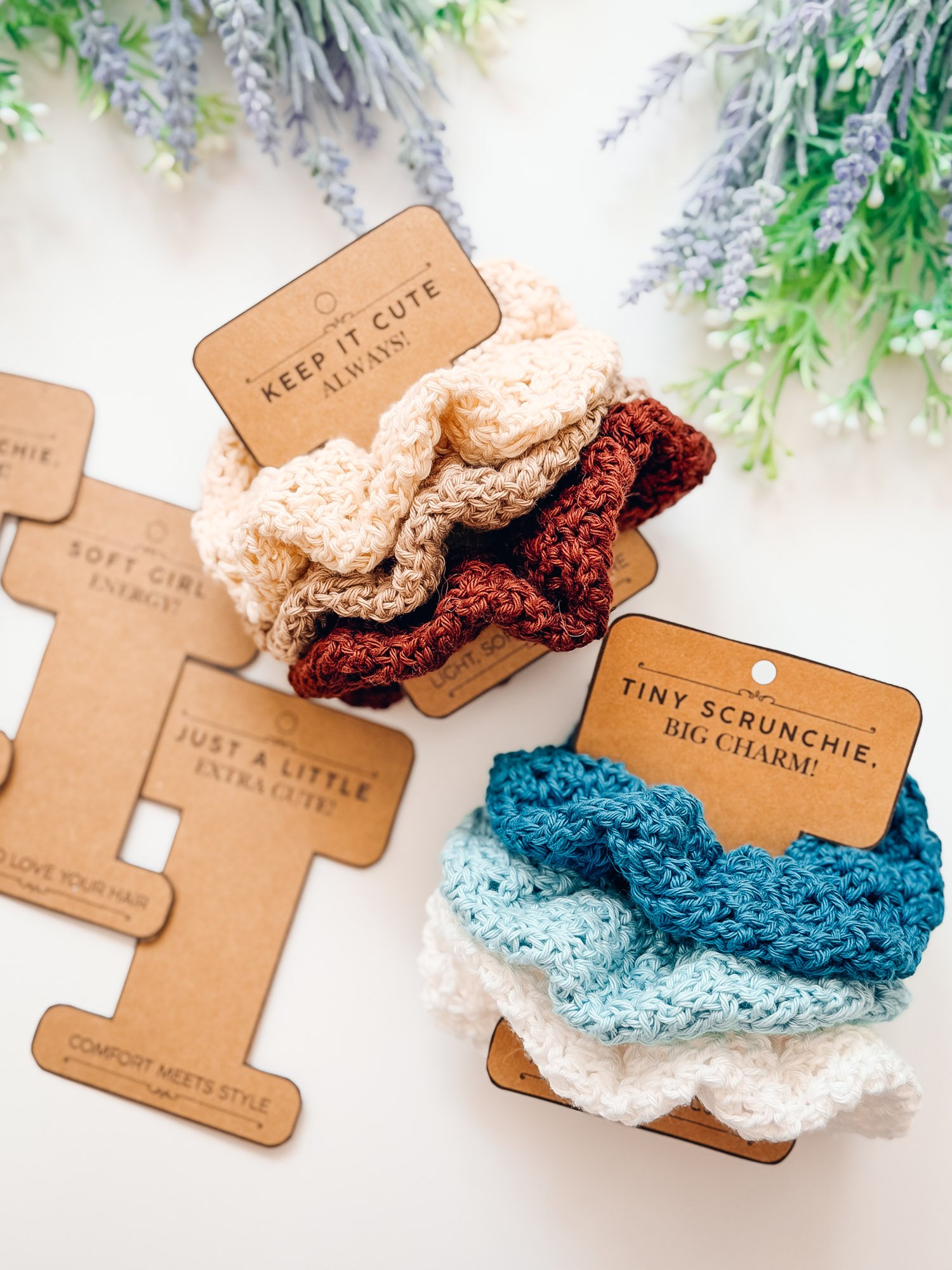 Double Bloom Crochet Scrunchie product image (3)