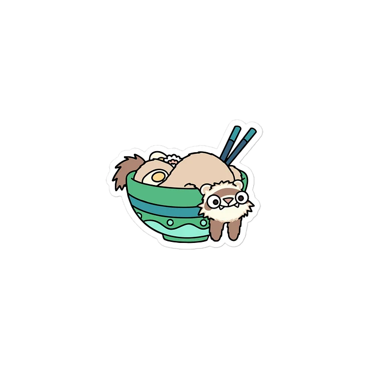 Ferret Ramen | Sticker product image (2)