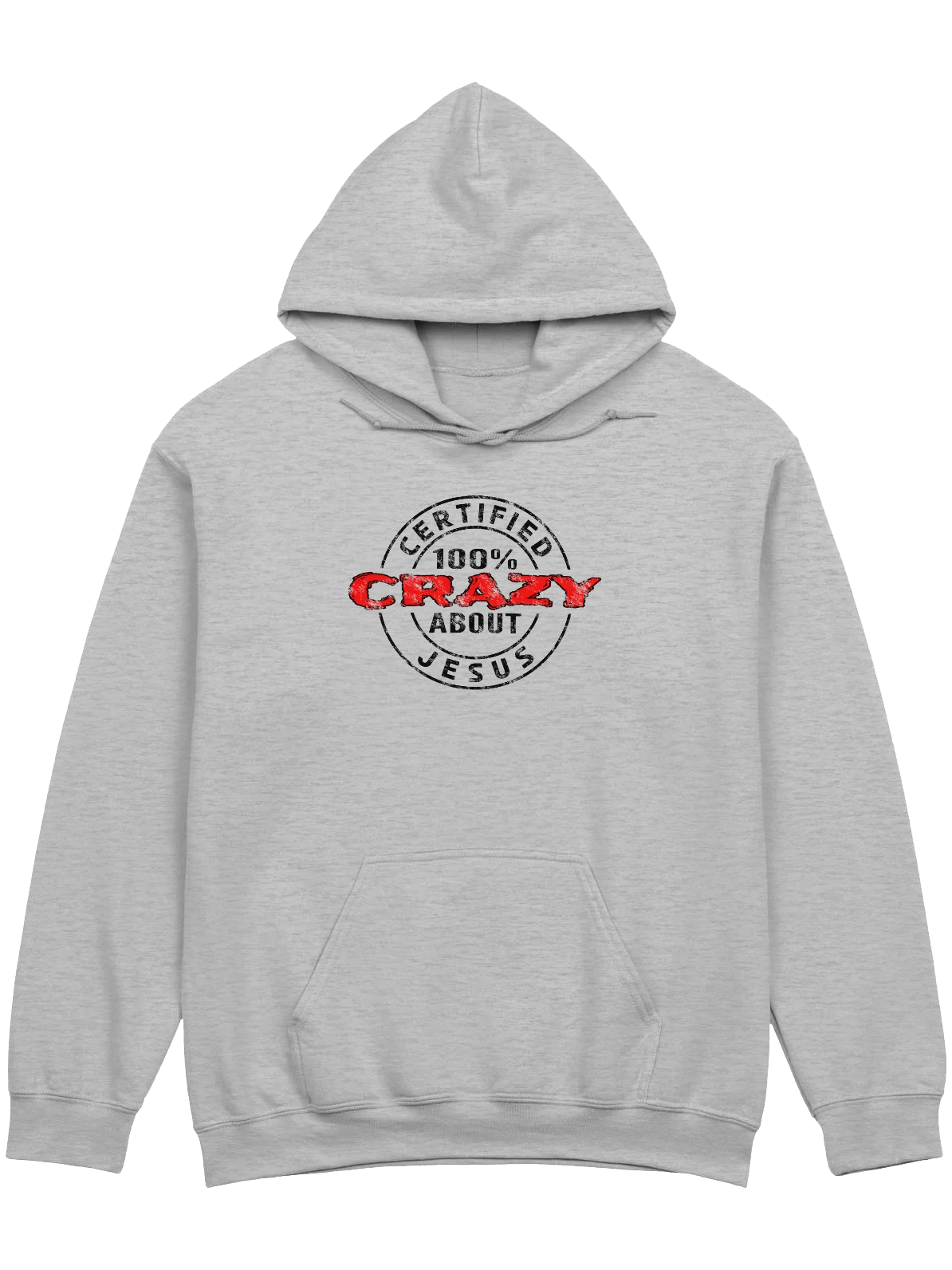 Certified 100% Crazy About Jesus (Dark Design) Hoodie product image (1)