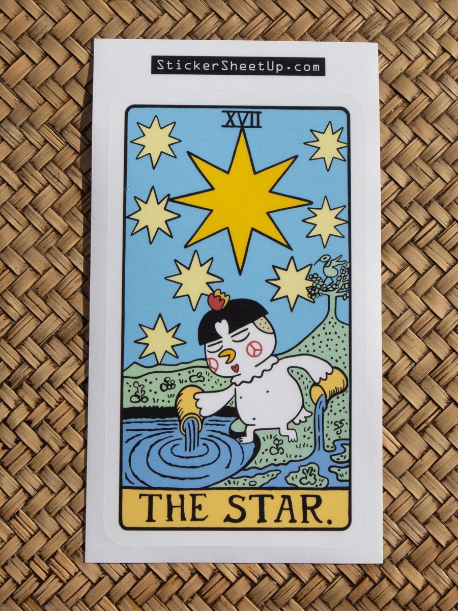 The Star Tarot Card Sticker / Spicy Noods Edition product image (3)