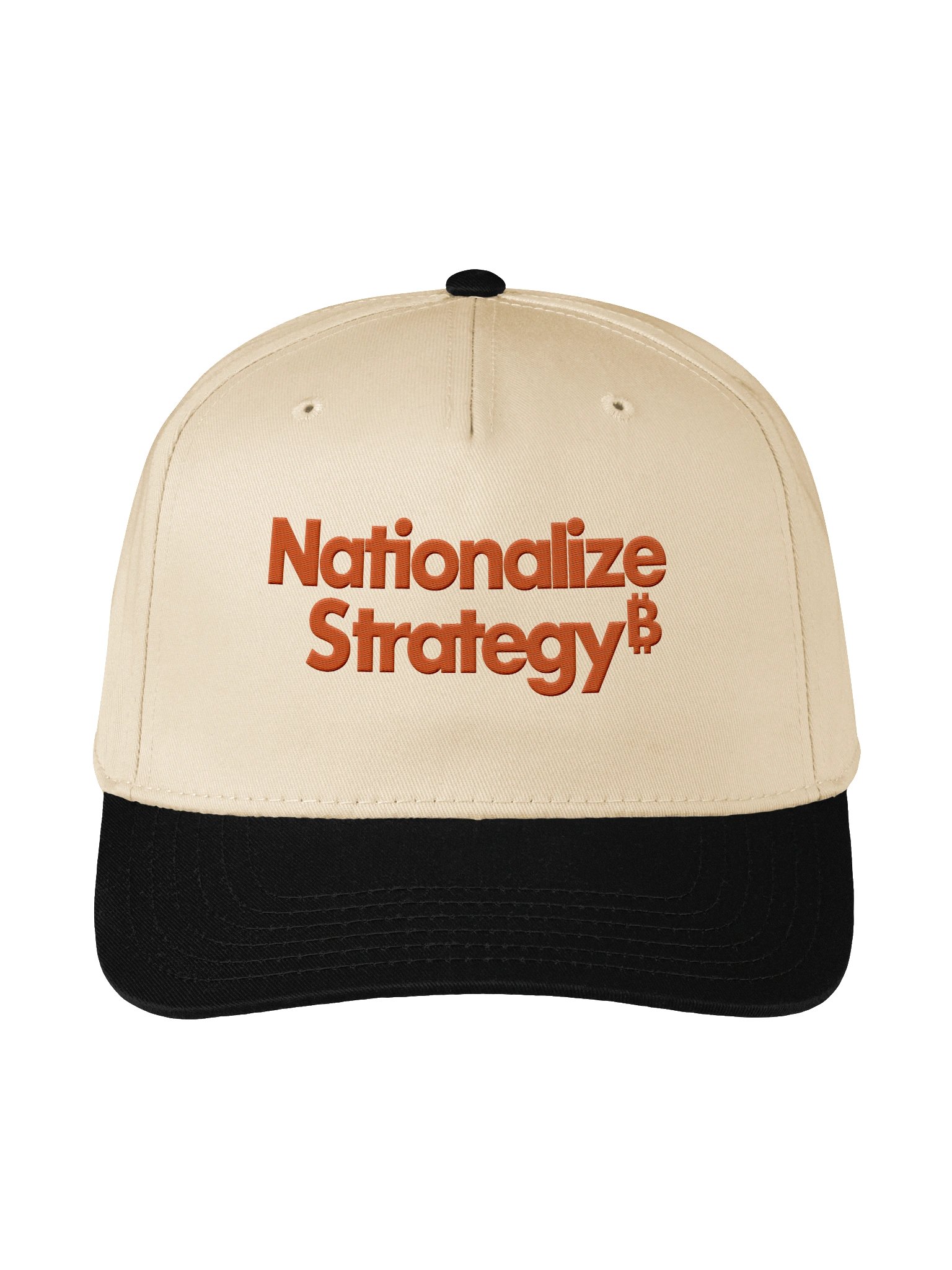 Nationalize Strategy Embroidered Hat - Black/Natural product image (1)