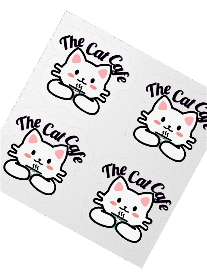 The Cat Cafe - Kiss Cut Stickers product image (2)