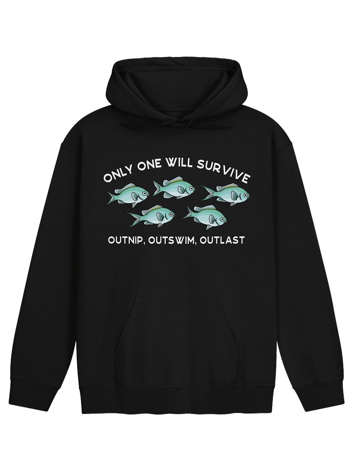 Only One Will Survive Green Chromis Hoodie for Reef Aquarium Lovers product image (2)