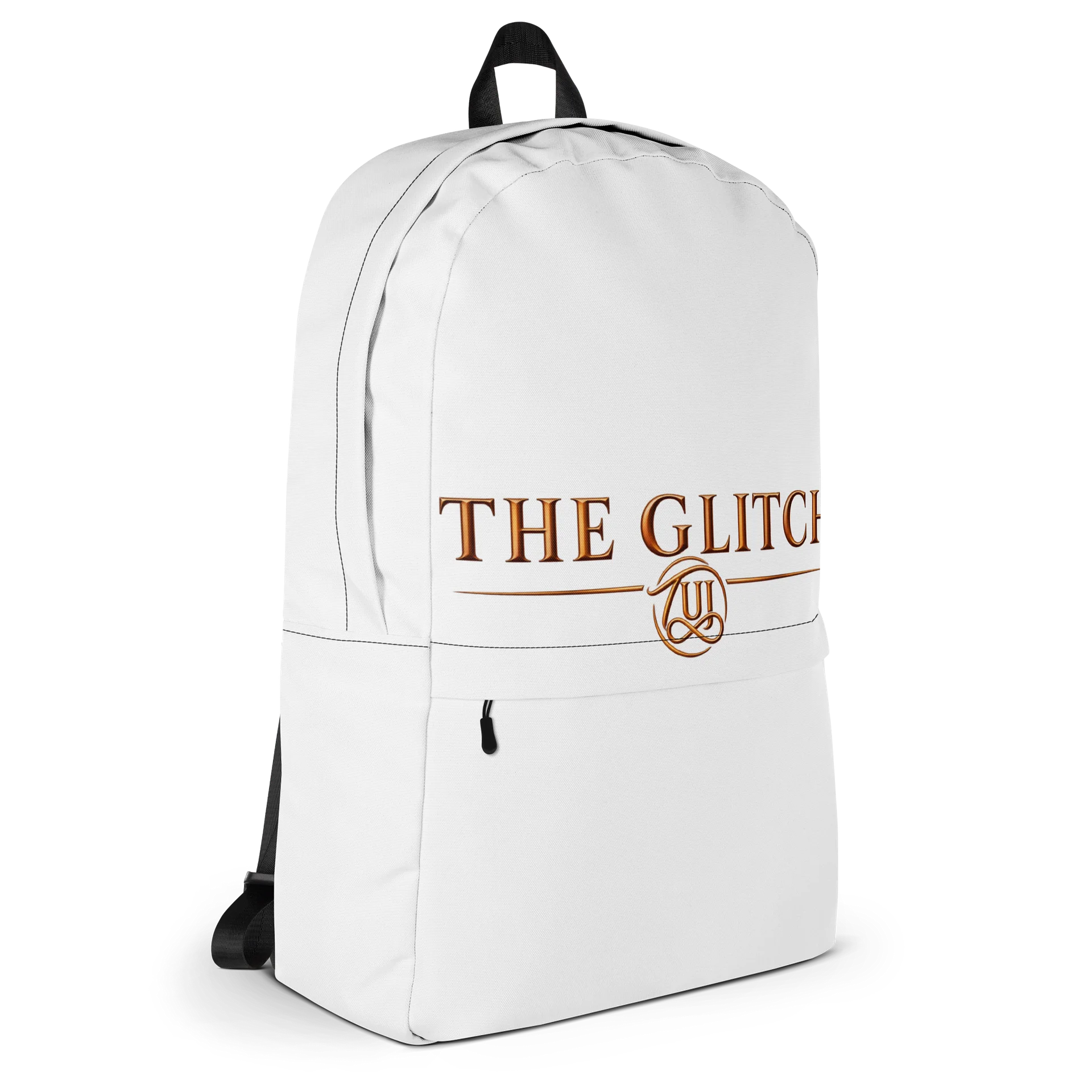 White Backpack Copper Glitch product image (4)