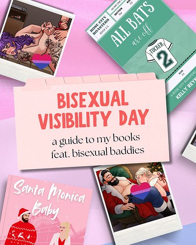 If there’s one thing I’m gonna do, it’s put a bisexual baddie in a romance novel. And with that...

💗💜💙 Happy Bisexual Visibi...