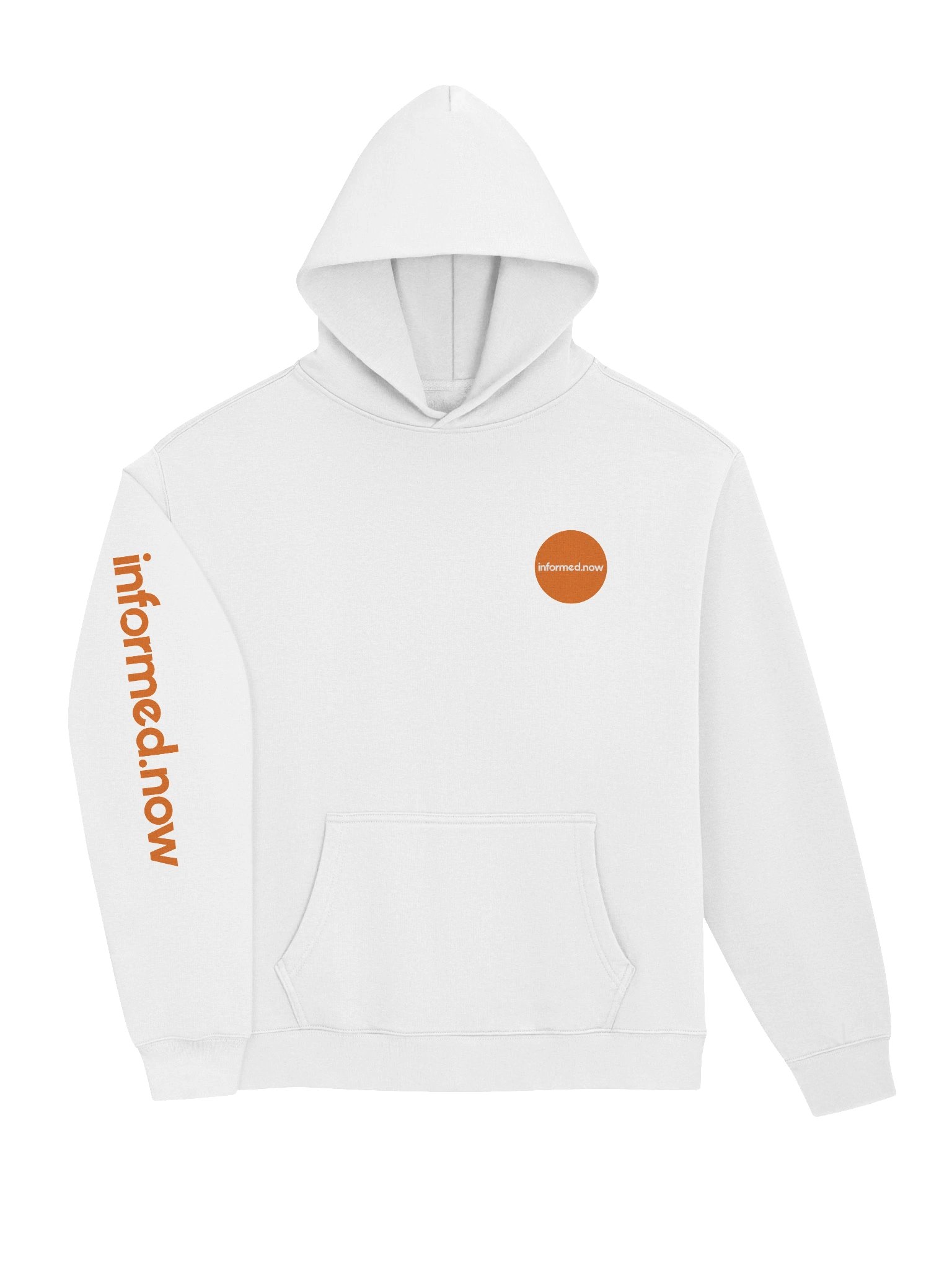 informed.now Unisex Premium Oversized Hoodie (White) product image (7)