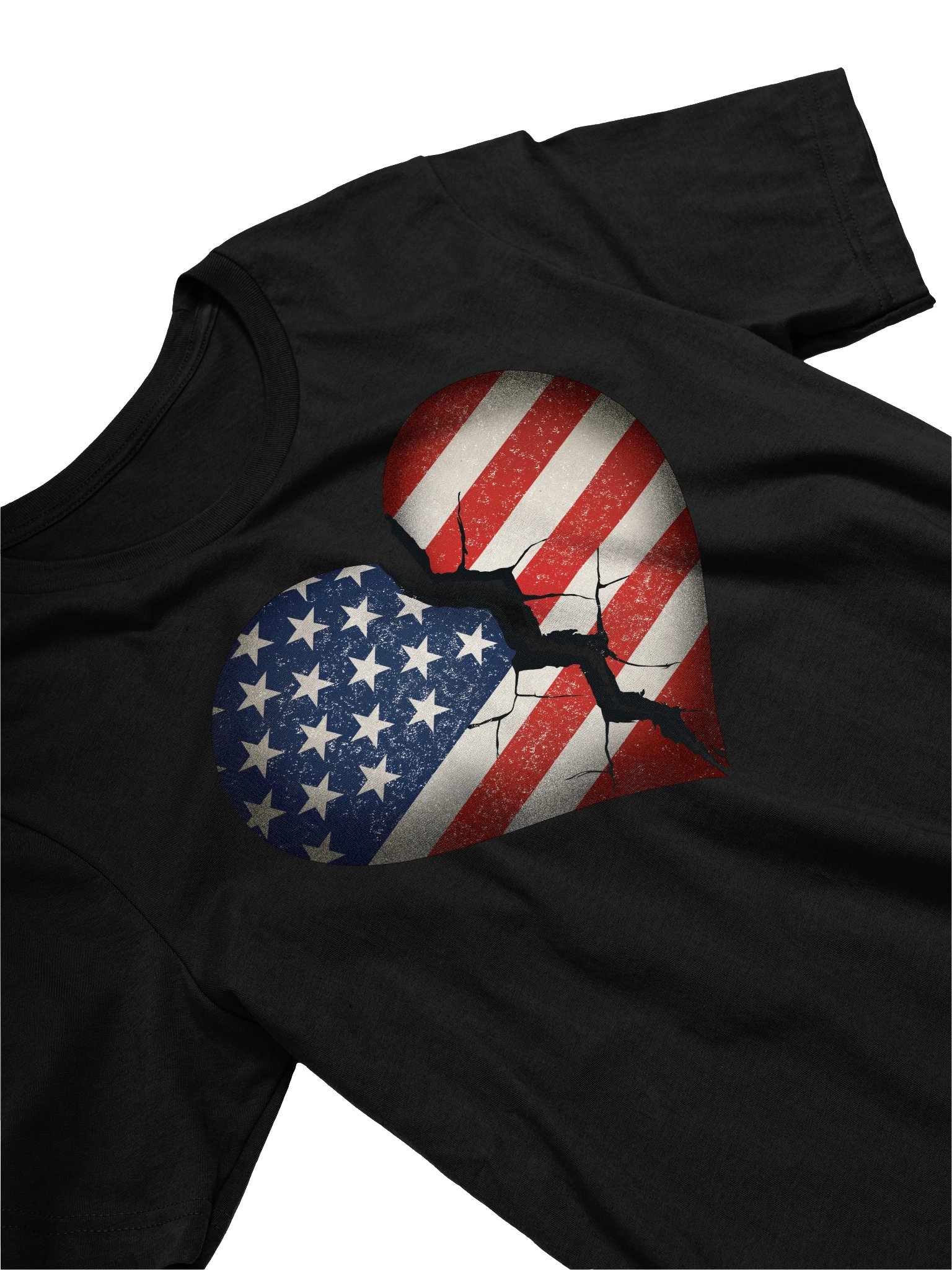 Our Broken USA Essential Tee – Two-Sided Unisex T-Shirt | Protest & Political Statement Apparel product image (3)