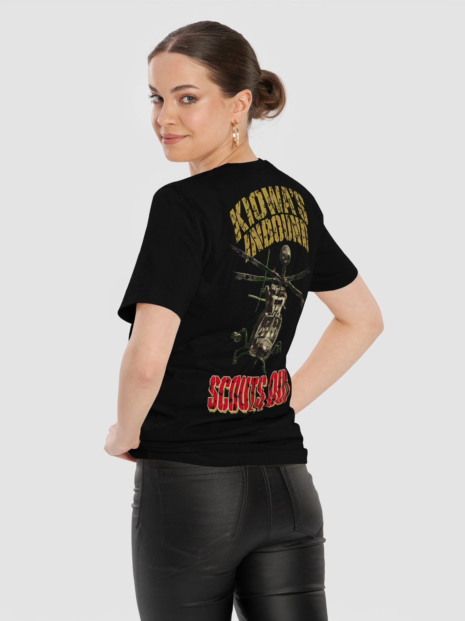 Scouts Out OH-58D Kiowa Warrior Armed Scout Air Cav Tee product image (79)