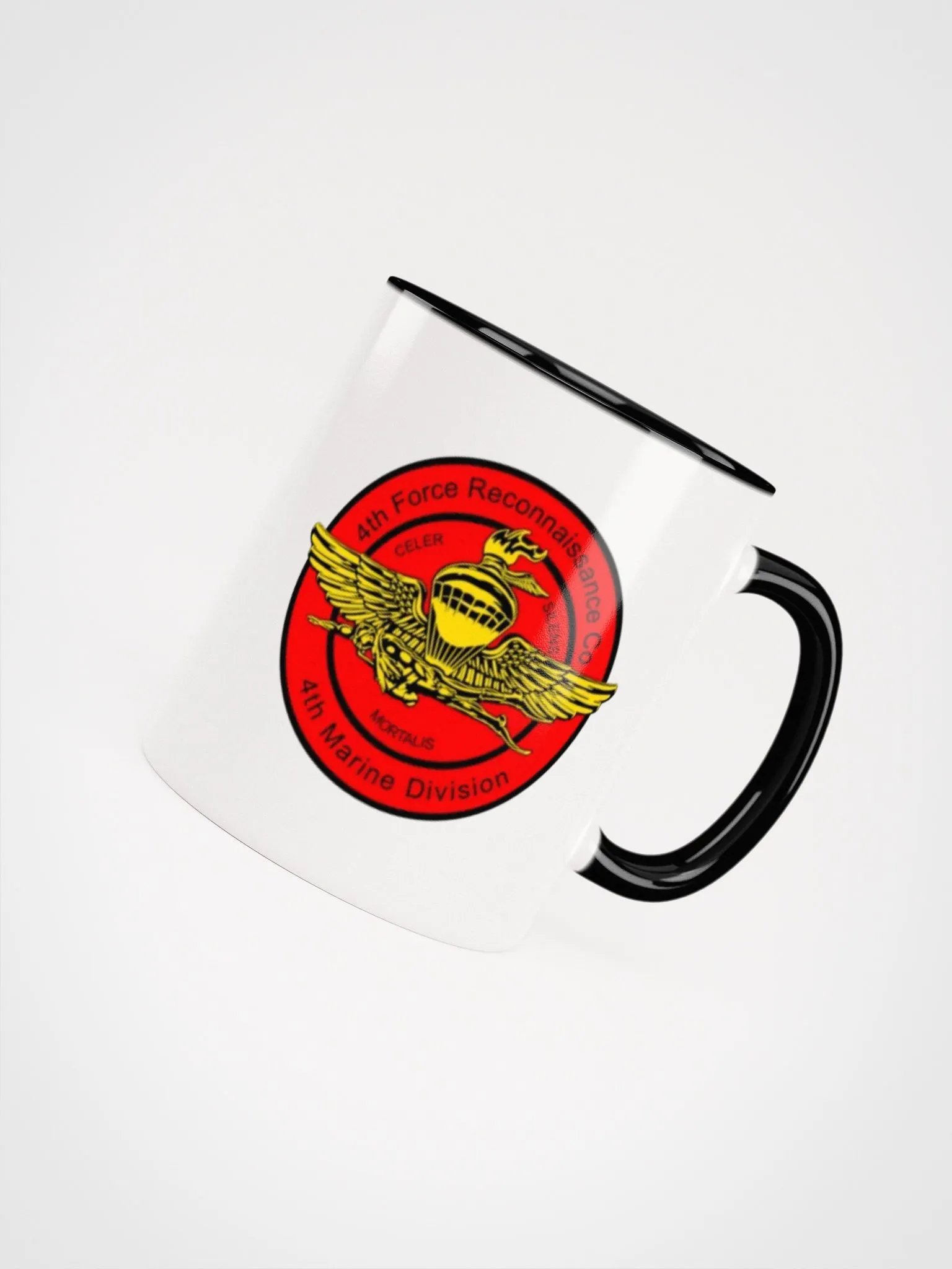 4th Force Reconnaissance Company: Coffee Cup White Exterior/Black Interior product image (4)