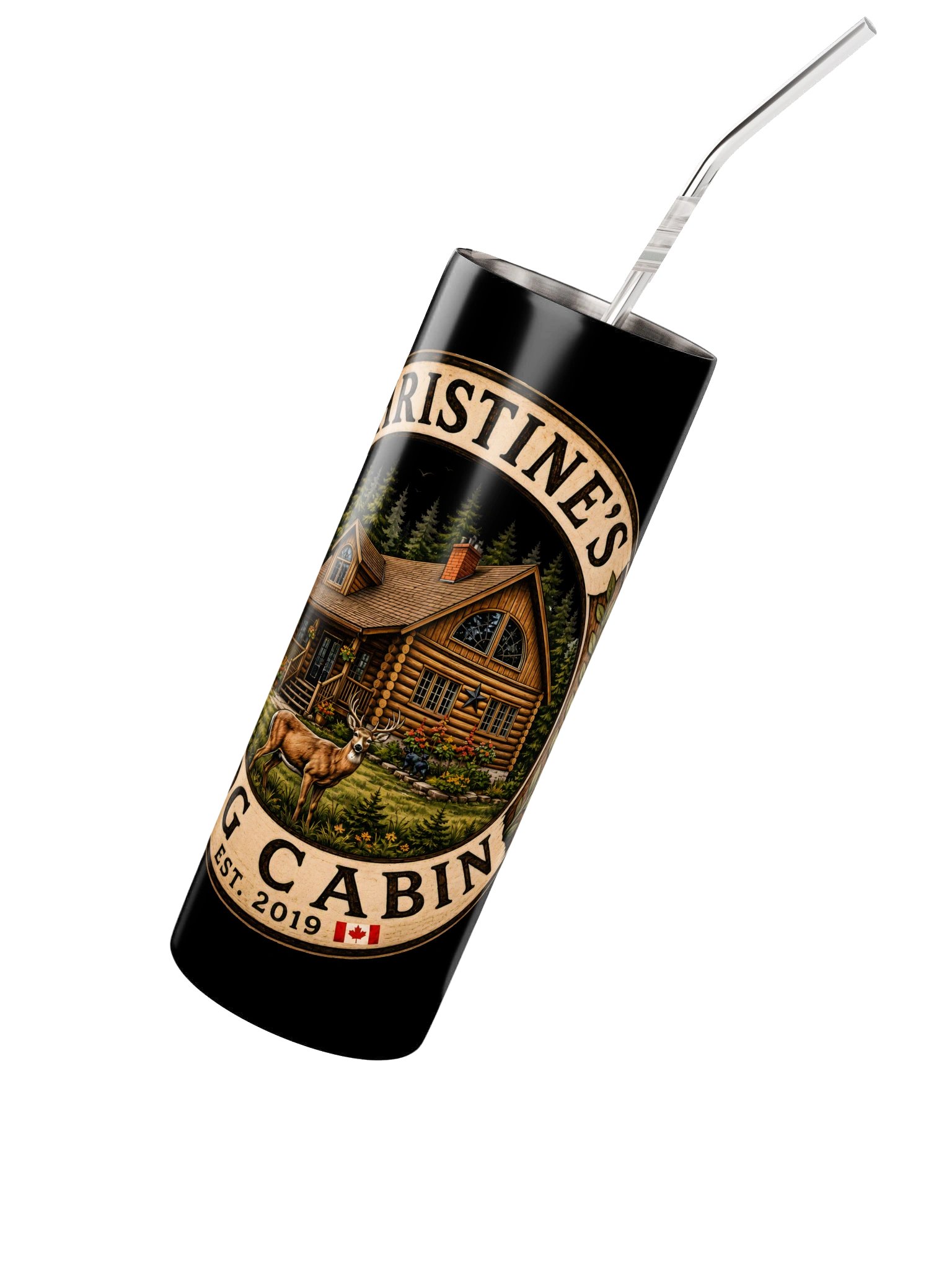 Christine’s Log Cabin Insulated Travel Tumbler product image (2)