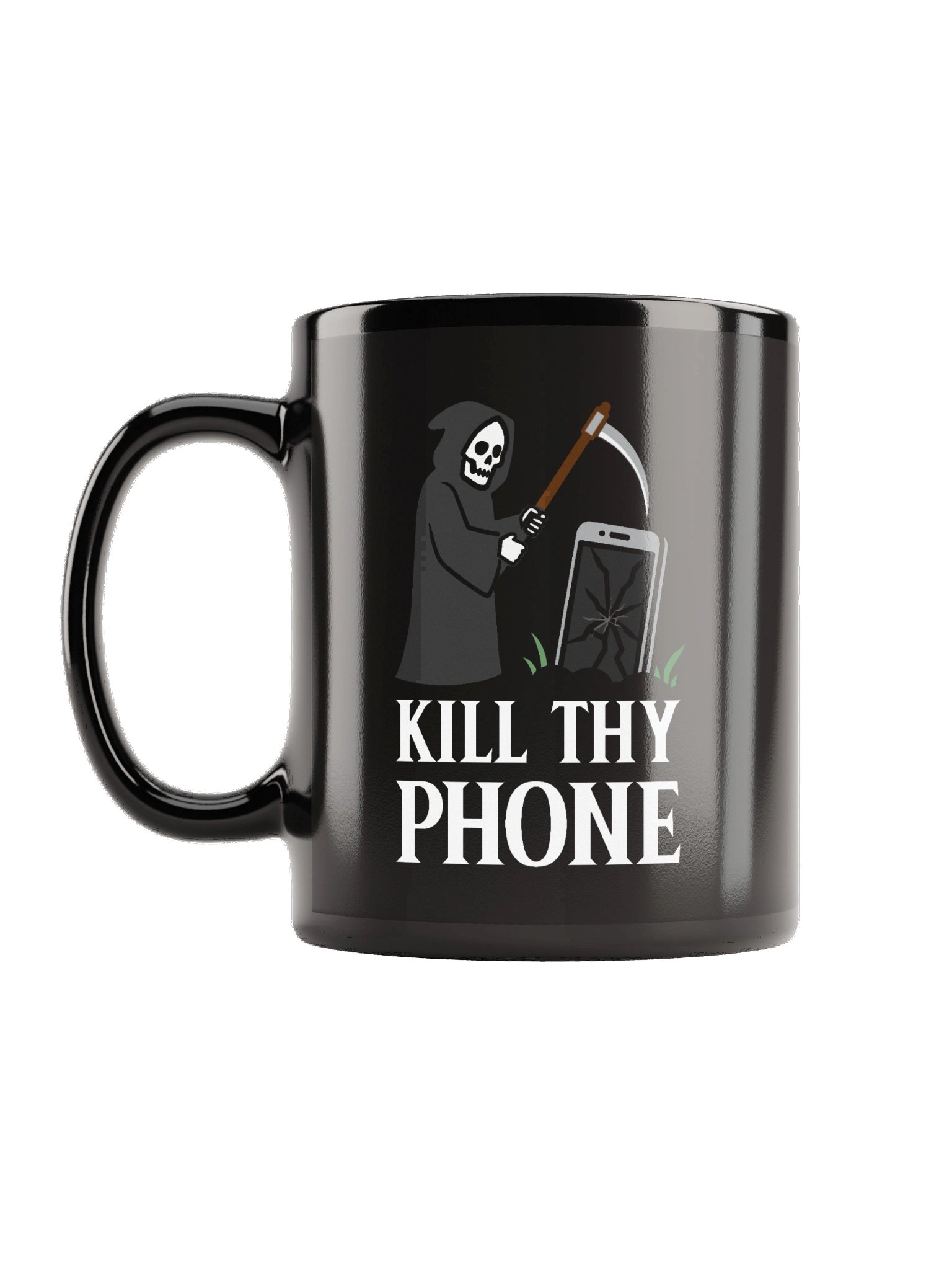 Kill Thy Phone Black Mug product image (1)