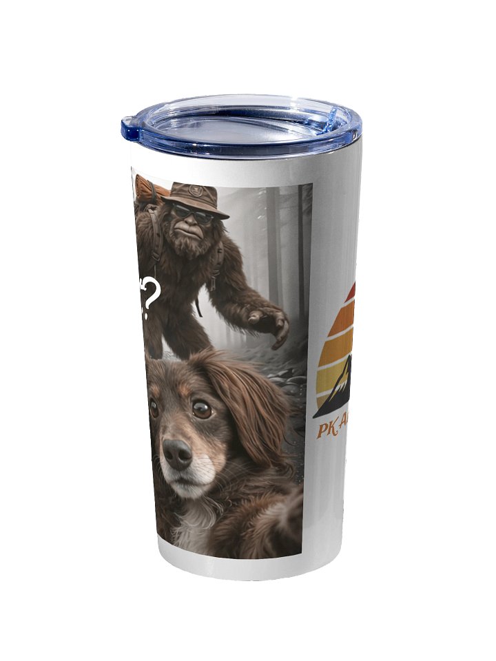 Peach & Sasquatch 20oz Travel Tumbler – Funny Adventure Cup | PK Adventure Travels product image (2)