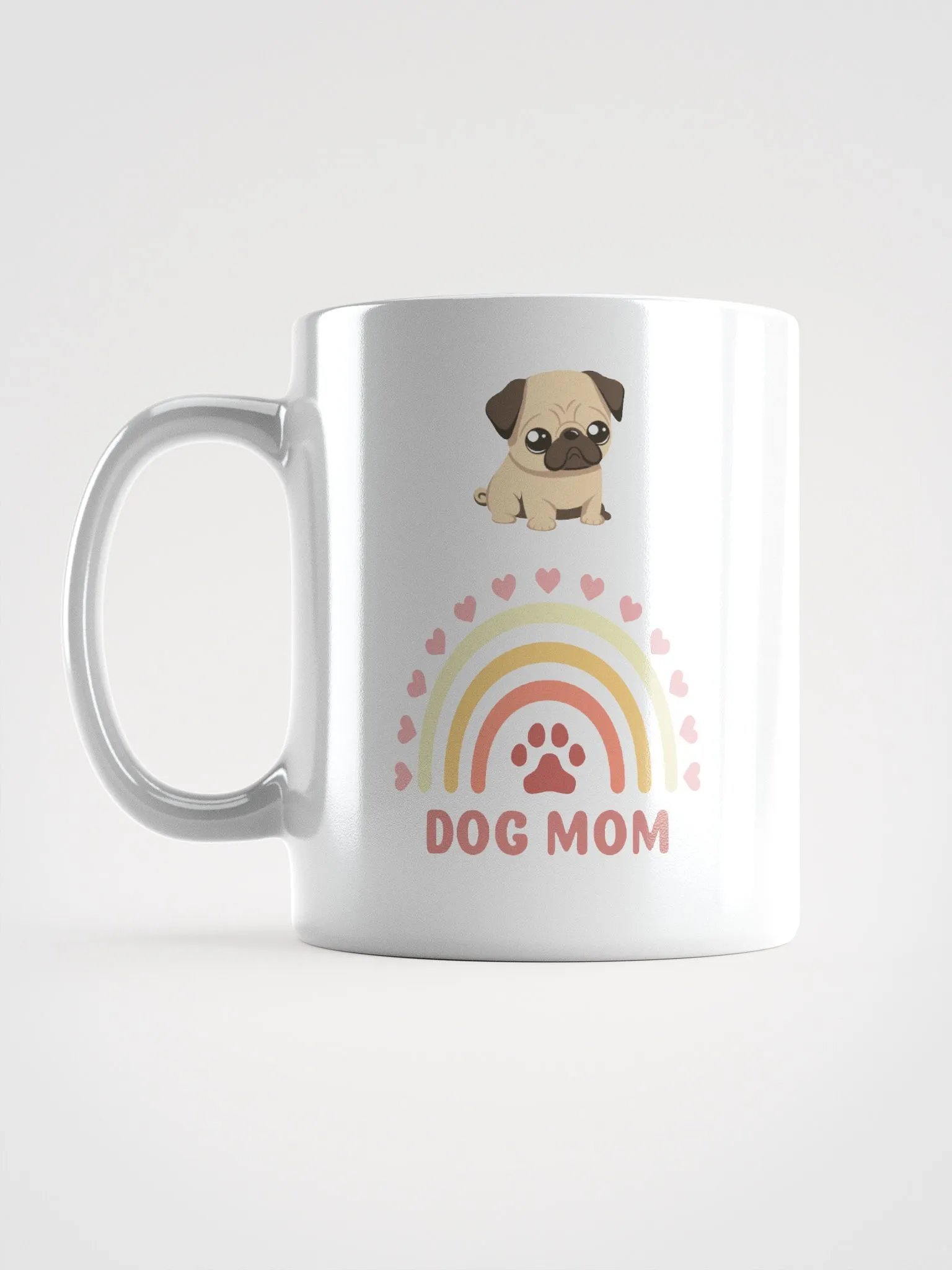 Rainbow Pug Dog Mom Mug product image (6)