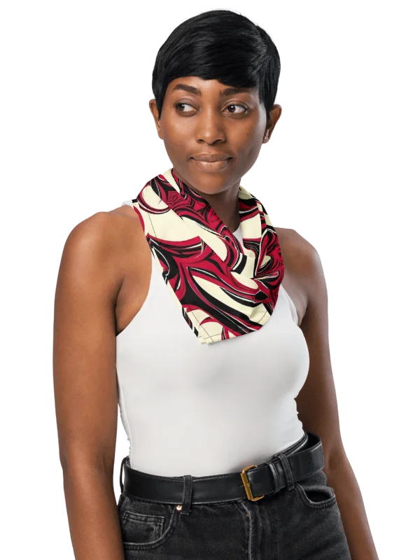 Crimson Red Barbwire Bandana product image (2)