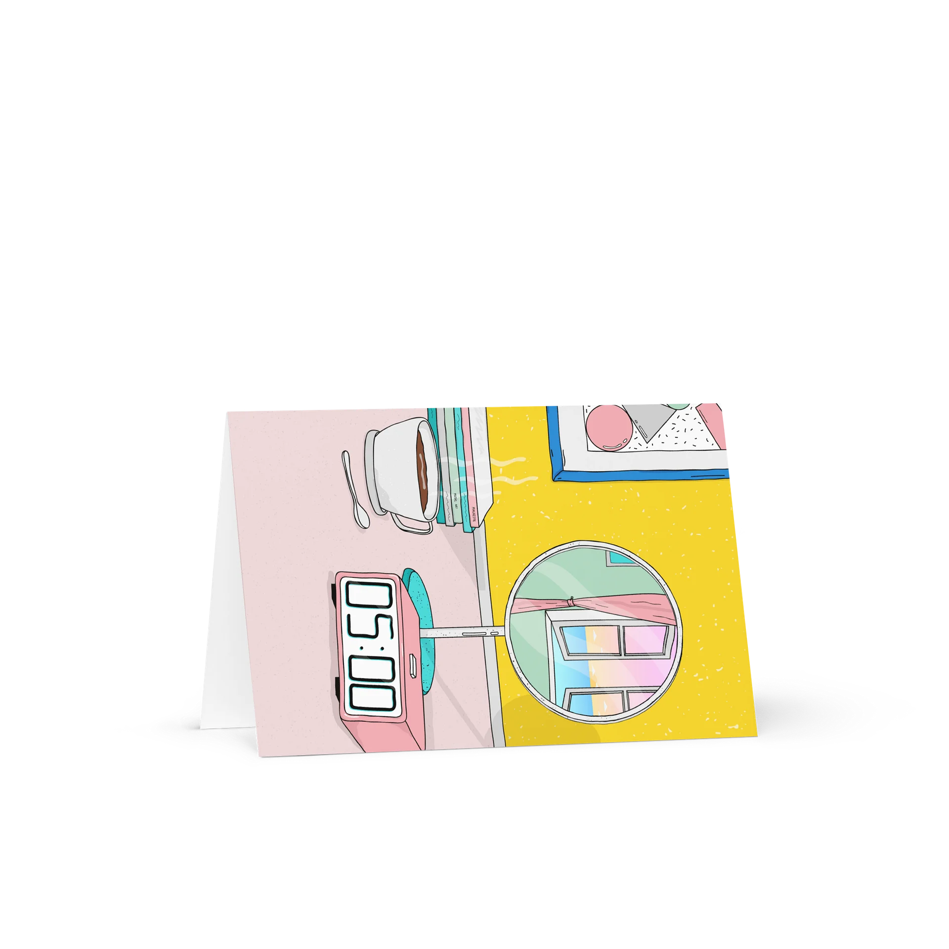 Retro Early Morning Coffee Greeting Card product image (2)