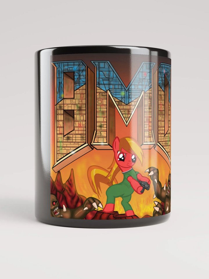 "Doomed" BMD Logo - Black Glossy Mug product image (2)