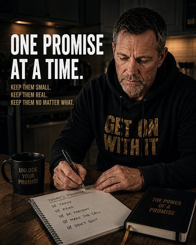 ONE PROMISE AT A TIME.
Most people don't fail because they aren't capable.
They fail because they're trying to change everyth...